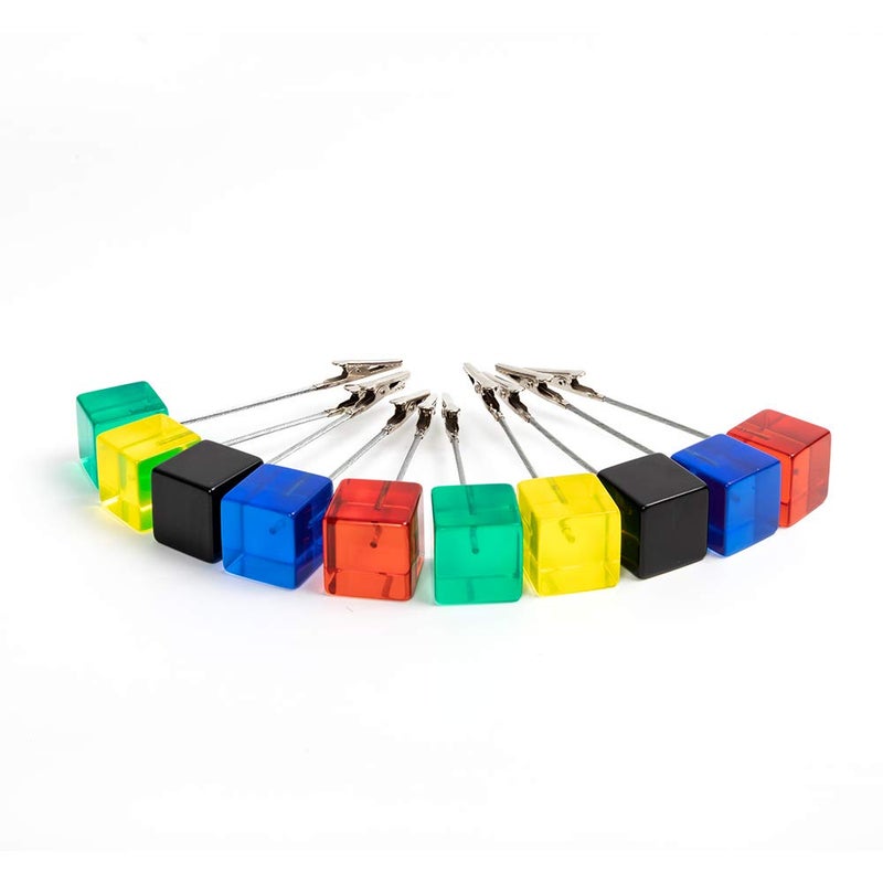 senover 10pcs Table Number Holder Name Place Card Holder Memo Clip Holder Stand Note Holder Pictures Card Paper Menu Clip (Colorful) - Image 2